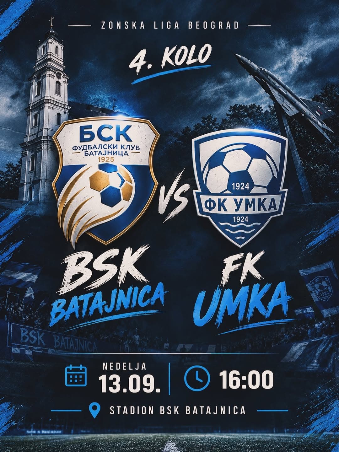Derbi 4. kola Zonske lige Beograd: BSK Batajnica dočekuje Umku