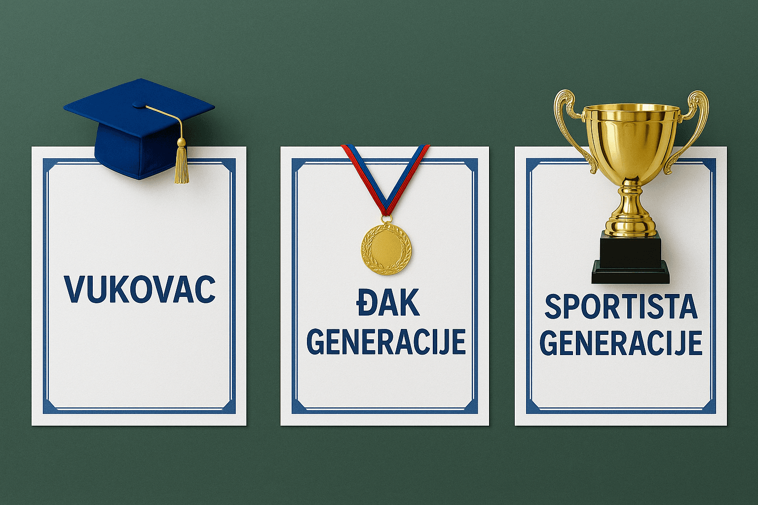 Ponos škole "B. P. Pinki": Proglašeni đak generacije, vukovci i sportista generacije za školsku 2024/2025. god.