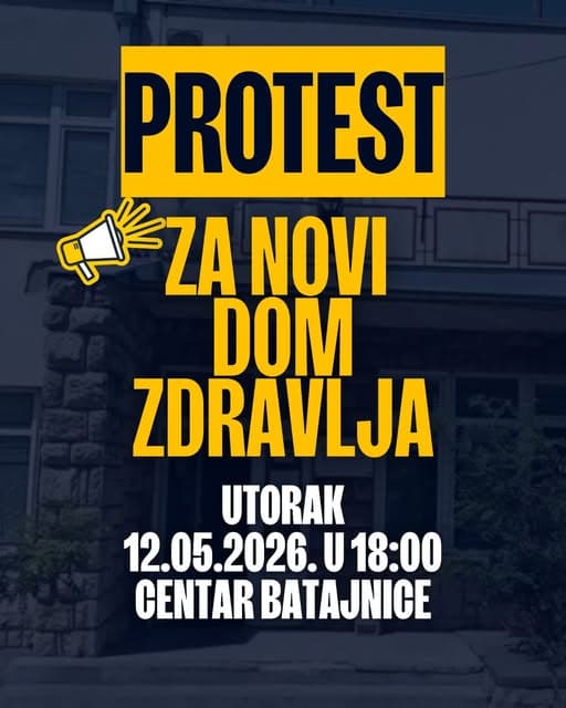 Protest u Batajnici: Građani traže konkretne rokove za izgradnju novog Doma zdravlja