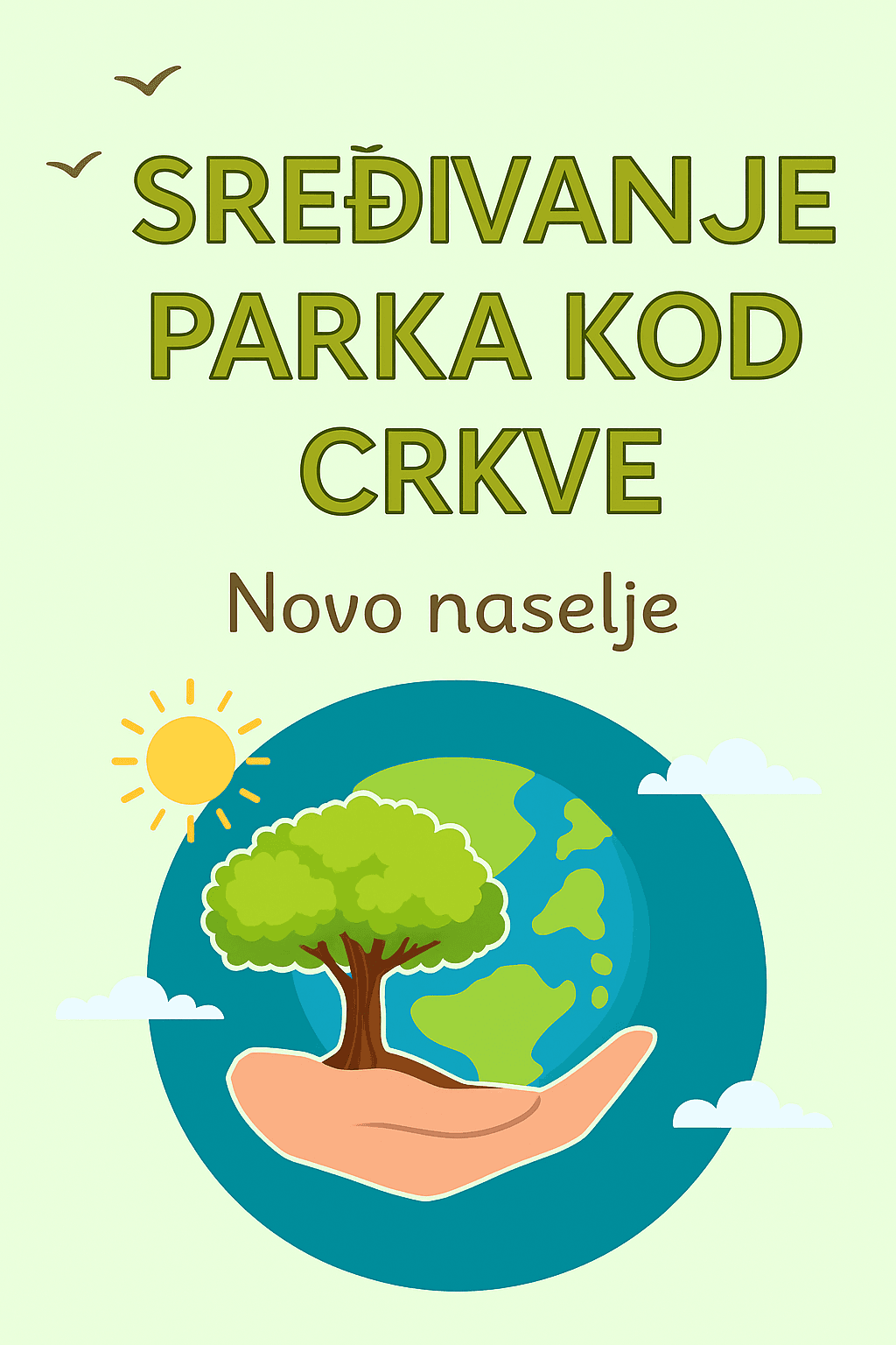 Zajedničkim snagama – uređen park kod crkve u Novom naselju