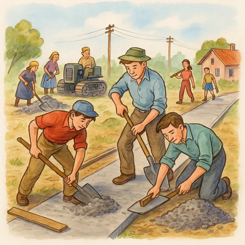 Radna akcija - priča iz knjige "Škola sa raskršća"